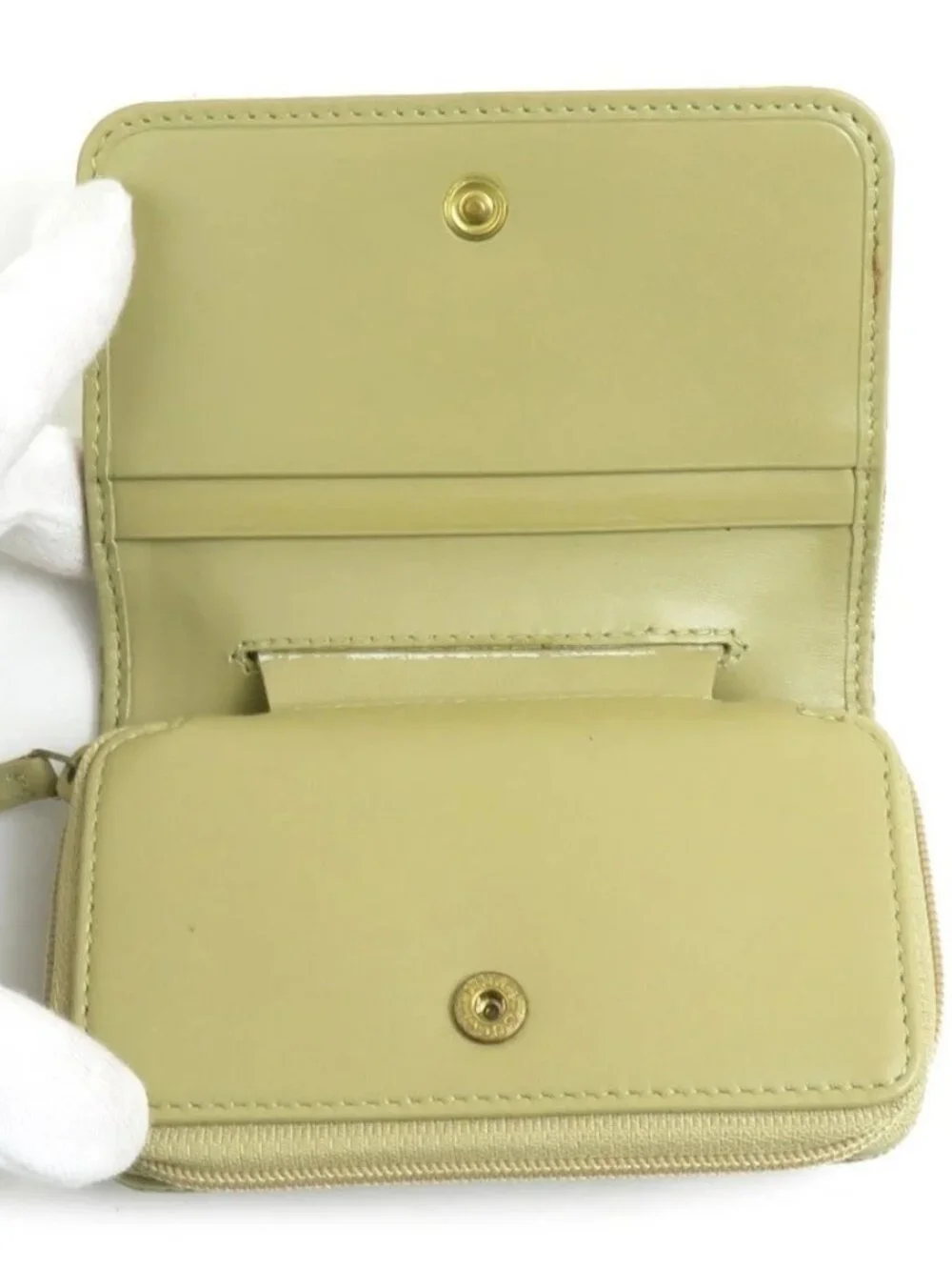 Auth GUCCI Key Case Card Case Holder Light Khaki GG Canvas/Metal - e61077a - Picture 4 of 11